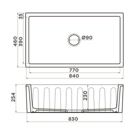 Кухонная мойка OMOIKIRI Mikura 83-WH (4997080)