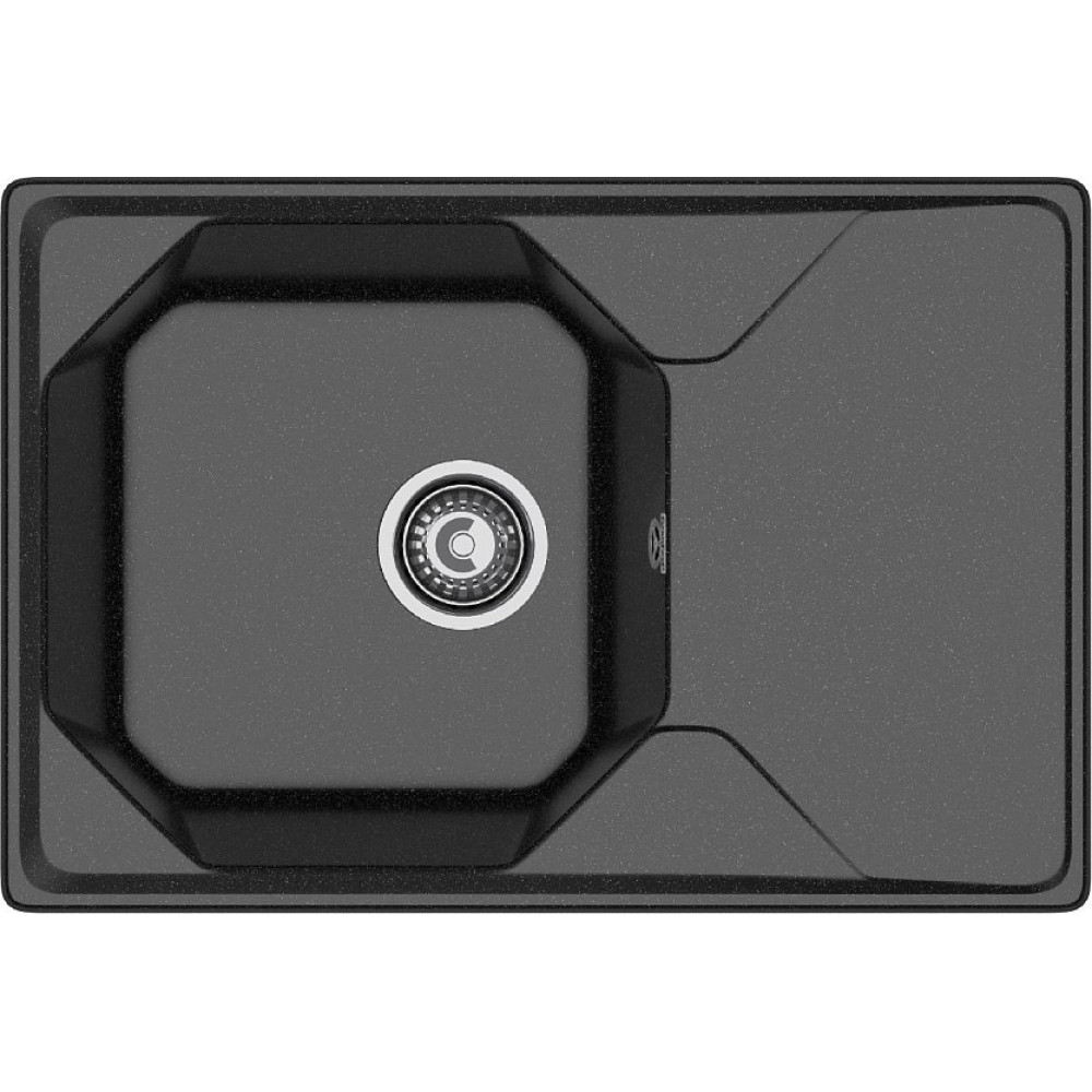 Кухонная мойка GRANFEST GF-U-740L чёрный