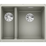 Кухонная мойка Blanco SUBLINE 340/160-U SILGRANIT жемчужный (чаша справа) с отв.арм. InFino (арт.523