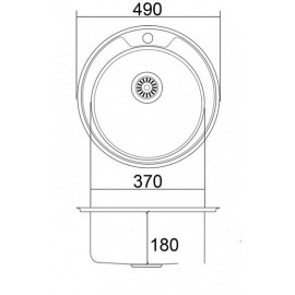 Кухонная мойка EMAR ЕМ-490 Decor
