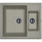 Кухонная мойка FLORENTINA Липси 580К серый шелк (20.210.D0580.307)