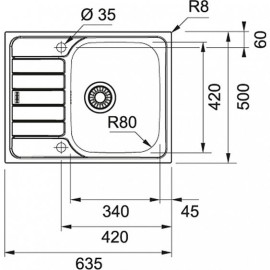 Кухонная мойка FRANKE SKL 611-63