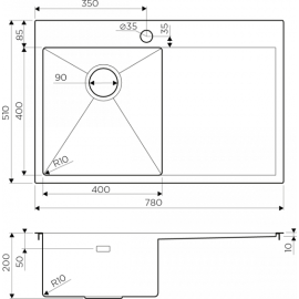 Кухонная мойка Omoikiri Akisame 78-IN-L (4973060)