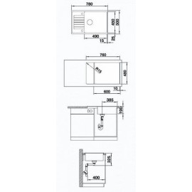 Кухонная мойка BLANCO ZIA XL 6S Compact 523273 антрацит