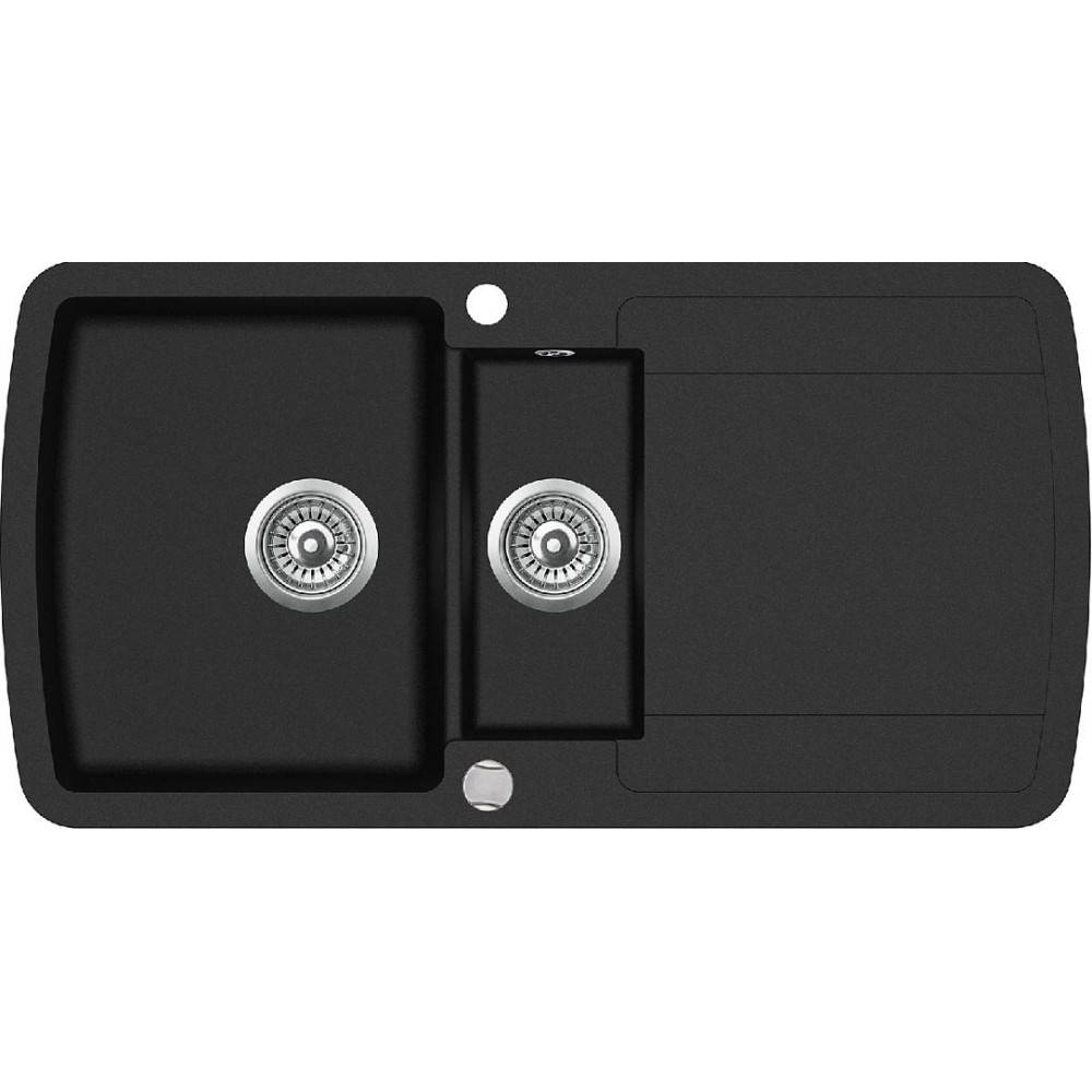 Кухонная мойка AQUASANITA Lira SQL151AW (black metallic 601)