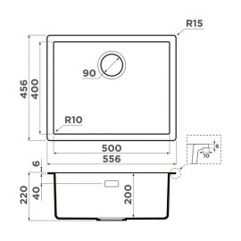 Кухонная мойка OMOIKIRI Yamakawa 55 Integra-CN (4997262)