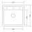 Кухонная мойка ZORG Como 51 белый камень