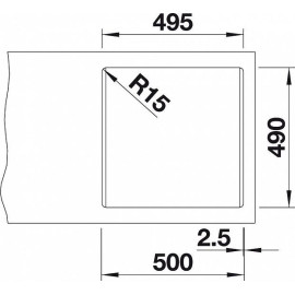 Кухонная мойка Blanco PLEON 5 SILGRANIT бетон гранит 525304