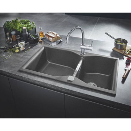 Кухонная мойка GROHE K700 серый гранит 31658AT0