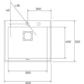 Кухонная мойка TEKA DIAMOND RS15 1B 60 BLACK (115000075)