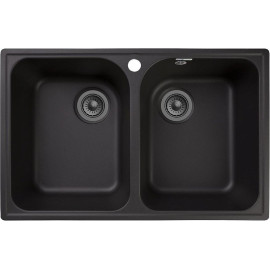 Кухонная мойка GRANFEST Quarz GF-Z15 черный
