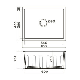 Кухонная мойка OMOIKIRI Mikura 61-PE (4997072)