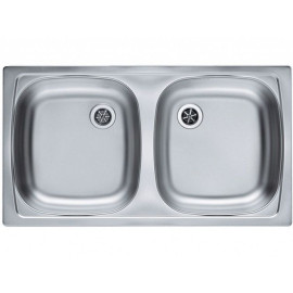 Кухонная мойка ALVEUS Basic 160 NAT-60 1039144 (в комплекте с сифоном 1071240)