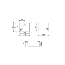 Кухонная мойка SMEG VSTR50DKX