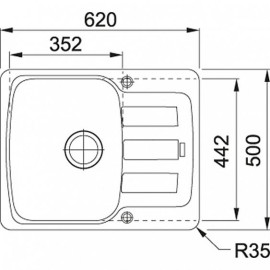 Мойка Franke AZG611-62стоп-,графит (114.0537.801)