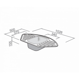 Кухонная мойка RODI kronos ebe lux (c/box)