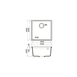 Кухонная мойка OMOIKIRI Bosen 44-U-CH (4997009)