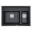 Кухонная мойка GRANULA KS-7302 шварц