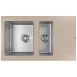 Кухонная мойка FLORENTINA Комби 860К песочный (21.410.D0860.107)