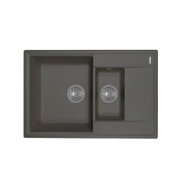 Кухонная мойка FLORTEK Консул 760К антрацит (23.025.D0760.302)