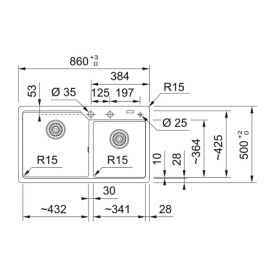 Кухонная мойка FRANKE UBG 620-86 черный матовый (114.0634.794)