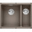 Кухонная мойка Blanco SUBLINE 340/160-U SILGRANIT серый беж (чаша слева) с отв.арм. InFino