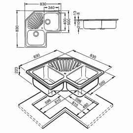 Кухонная мойка SMEG sp2a