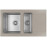 Кухонная мойка FLORENTINA Комби 860К грей (21.410.D0860.305)