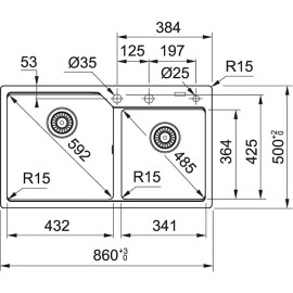Кухонная мойка FRANKE UBG 620-86 бежевый (114.0582.290)