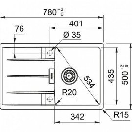 Мойка FRANKE CNG 611/211-78 бежевый