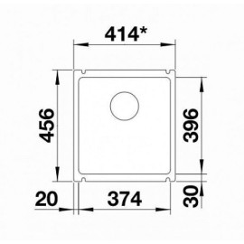 Мойка BLANCO Subline 375-U Ceramic PuraPlus глянцевый магнолия (523727)