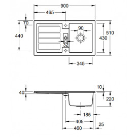 Кухонная мойка Villeroy&Boch Flavia 330501R1