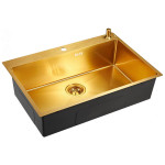 Кухонная мойка EMAR EMB-125A PVD Nano Golden