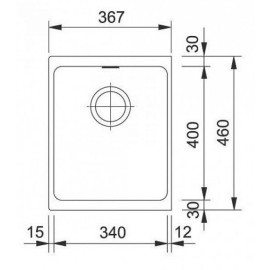 Кухонная мойка FRANKE KBG 110-34, шоколад (125.0176.647)