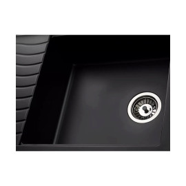 Кухонная мойка KUPPERSBERG MILA 1B1D BLACK METALLIC