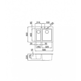 Мойка OMOIKIRI bosen 59-2-wh tetogranit/белый 4993152