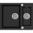 Мойка кухонная Teka Clivo 60 S-TQ чёрный металлик (art.40148030)