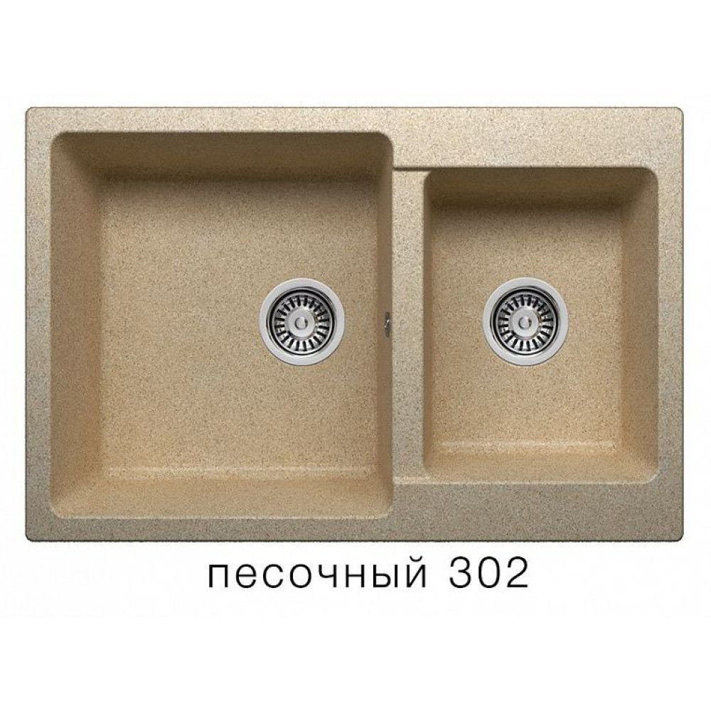 Кухонная мойка POLYGRAN F-15 песочный №302