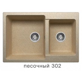 Кухонная мойка POLYGRAN F-15 песочный №302