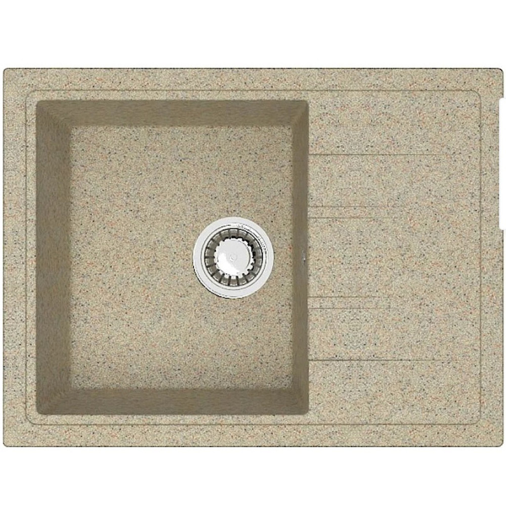 Кухонная мойка ZETT lab 150/Q5 песок T150Q005