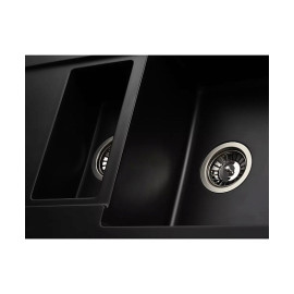 Кухонная мойка KUPPERSBERG MODENA 1,5B2D BLACK METALLIC