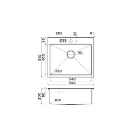 Кухонная мойка OMOIKIRI Akisame 59-GB (4997014)