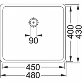 Мойка Franke KBX110-453.5 ,подст,вент.F (122.0036.608)