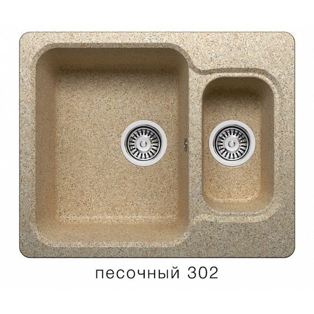 Кухонная мойка POLYGRAN F-09 песочный №302