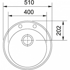 Мойка Franke ROG 610 миндаль, стоп-вентиль