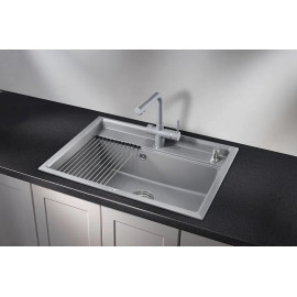 Кухонная мойка GRANULA KS-7301 алюминиум