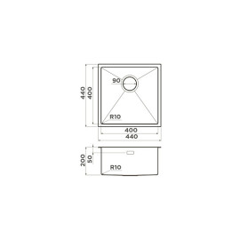 Кухонная мойка OMOIKIRI Taki 44-U/IF-GB (4997017)