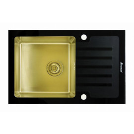 Мойка Seaman Eco Glass SMG-780B Gold (PVD)