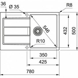 Кухонная мойка FRANKE S2D 611-78 цвет оникс