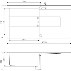 Кухонная мойка OMOIKIRI Banzen 100-GR (4993997)